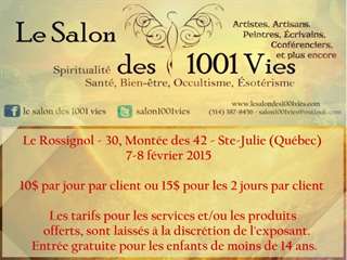 Le Salon des 1001 Vies - Ste-Julie - f&#233;vrier 2015