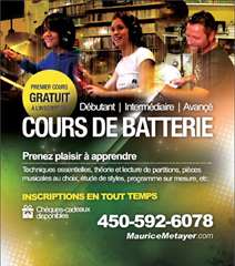 COURS DE BATTERIE - St-J&#233;r&#244;me, Laurentides