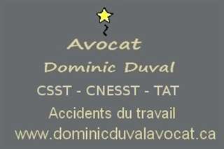 Avocat CSST &amp; CNESST - Dominic Duval