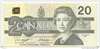 20 dollars canadienne 1991/ Bank Note $20 - photo 1