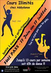 Cet été : cours illimités chez ADDYDANSE