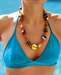 Collier africain en tissu - photo 3