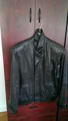 Blouson pour exétérieur en cuir souple