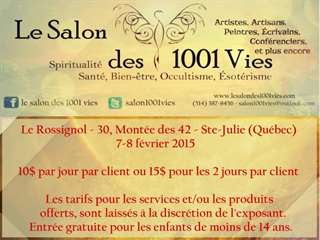 Le Salon des 1001 Vies - Ste-Julie - février 2015