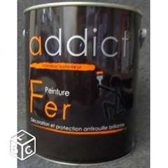 Peinture fer antirouille 2,5L noir ou blanc