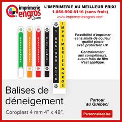 Balises de d&#233;neigement - IMPRIMERIE