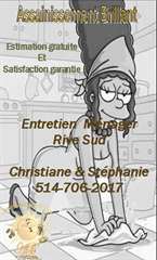 Entretien Ménager à domicile, Rive Sud